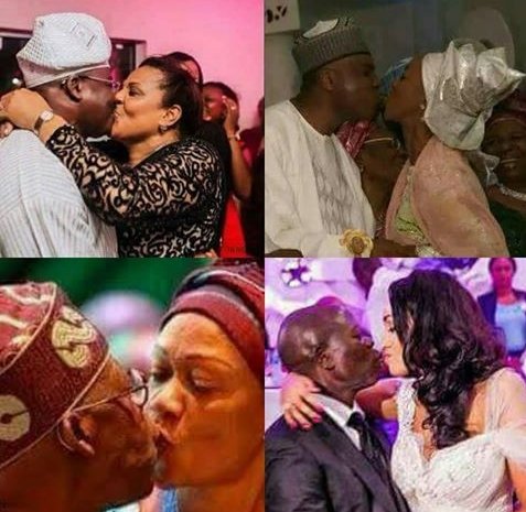 Who Has The Best Kiss, Oshimole, Tinubu, Saraki Or Ajimobi (See Photos)