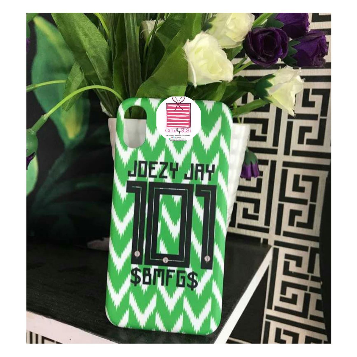 Lady Uses Super Eagles Jersey To Design Phone Case, See how it Looks (Photos)