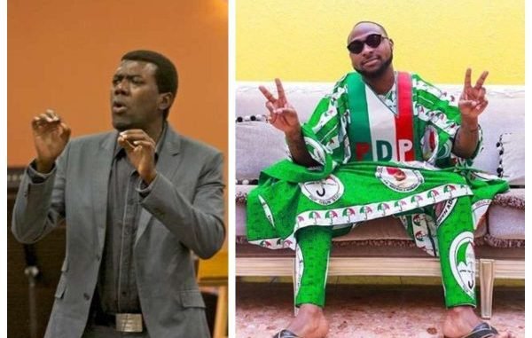 Reno Omokri Advises PDP To Make Davido Member Of The Campaign Council