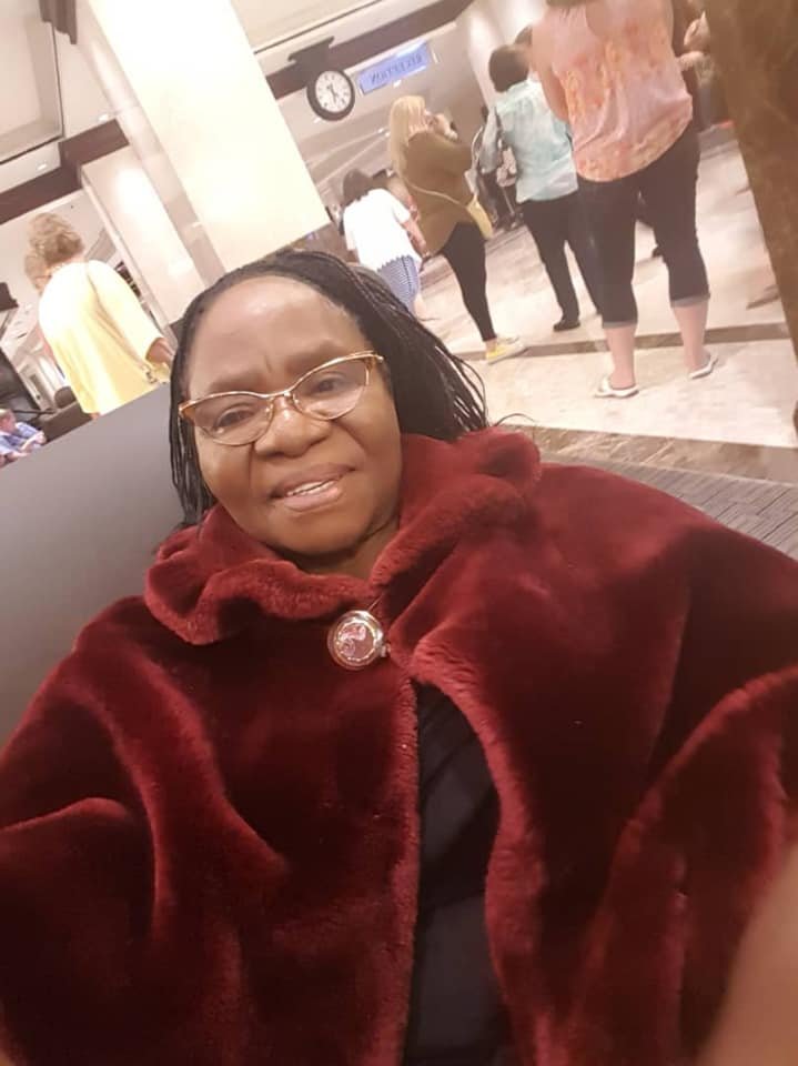 Fayose’s Mom Pictured With Donald Trump’s Lookalike In US As She Celebrates Birthday