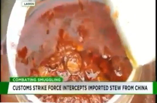 Imagine! Pots of Stew Worth N27million Seized While Been from China (Photos)