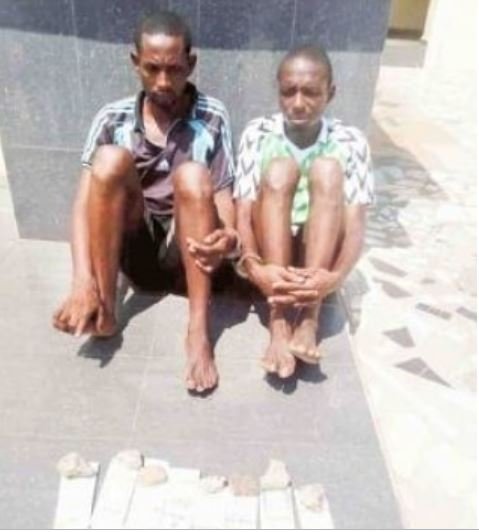 Notorious Armed Robbers Wearing Super Eagles Jersey, Caught With Fake N300million Notes (Photos)