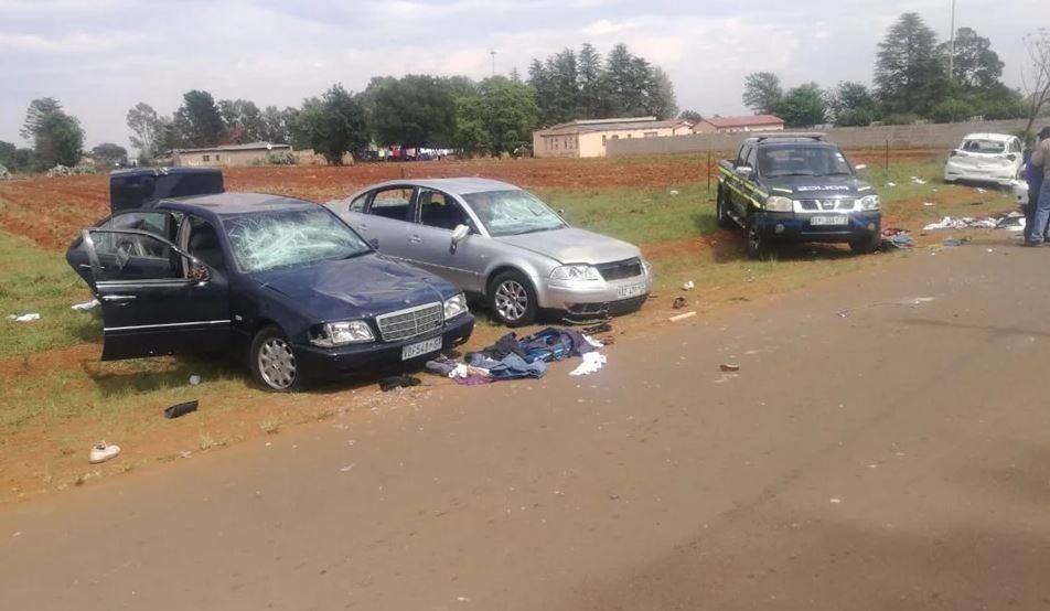 12 Cars Destroyed, Many Injured as 2 Brothers Clash Over Who Will Become Church Leader (Photos)