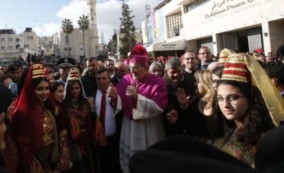 Pilgrims gather in Bethlehem to celebrate Christmas Eve