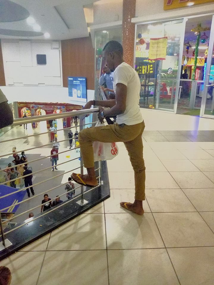 Man Reveals What A Lady Did To Him After Wearing Bathroom Slippers To Ikeja Mall