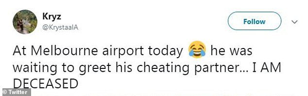 Hilarious See How This Man Publicly Welcomed His Cheating Girlfriend Inside An Airport Photo