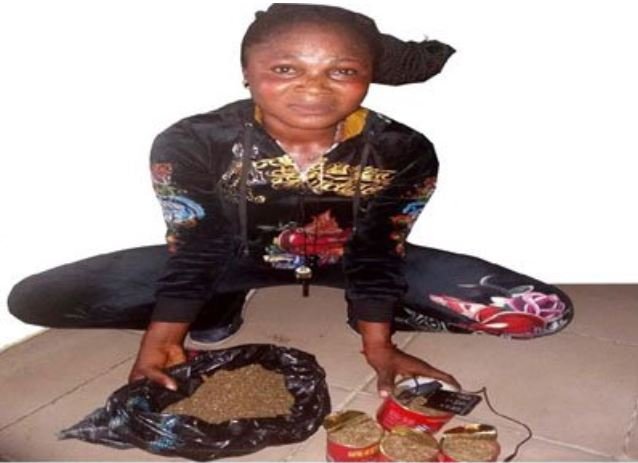 Omg! Woman Caught Trying To Smuggle Indian Hemp Into Ikoyi Prisons For Her Husband (Photo)