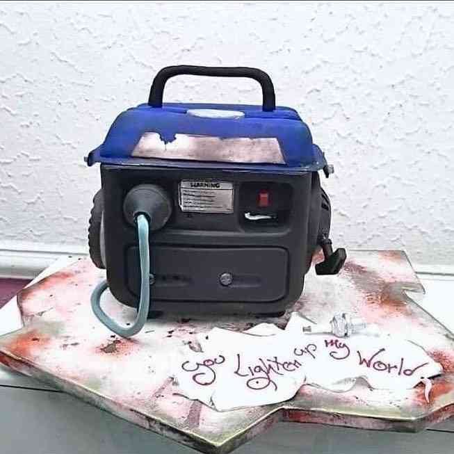 Can You Believe That This Generator Is A Cake ? ( Photos)