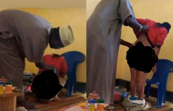 Outrage As Young Lady Is Caught On Camera Cooking Her Vag!na ‘Spiritually’ At A Herbalist