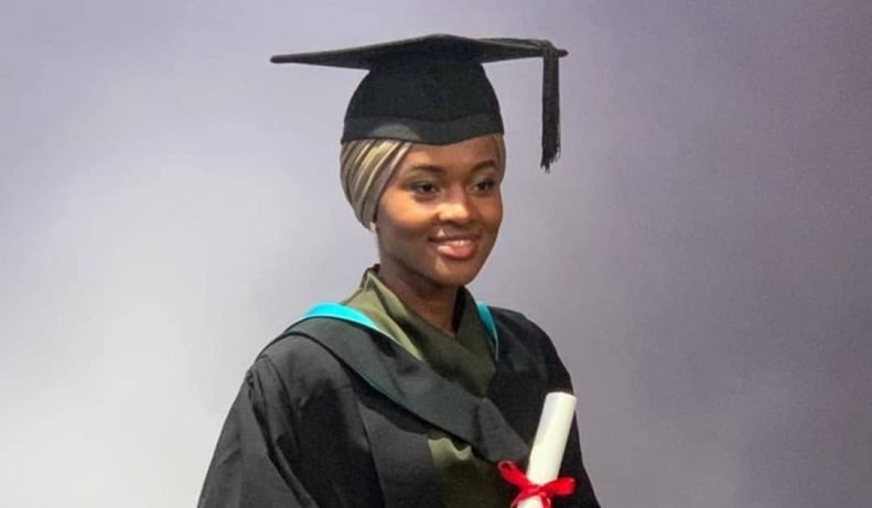 Buhari’s Daughter Graduates With First Class From UK University After Doing Final Year Project in Kebbi State (Photos)