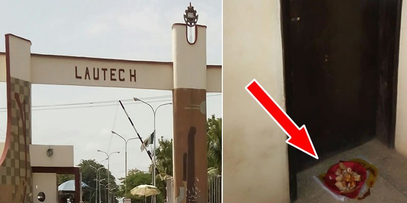 Sacrifice Deposited At Lecturer Doorstep In LAUTECH [Photo]