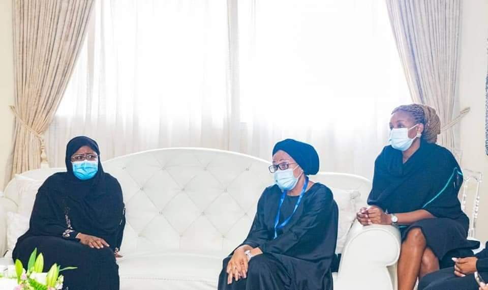 Aisha Buhari paid condolence visit to family of Late Ex-Oyo Governor, Senator Abiola Ajimobi