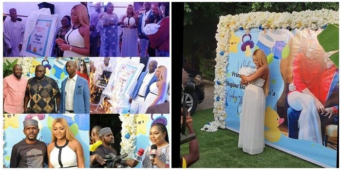 Regina Daniels Shares Adorable Photos From Her Baby’s Naming Ceremony As She Finally Reveals His Name