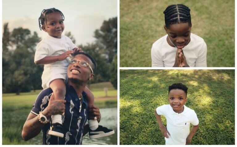 WATCH: WizKid features his sons in music video for ‘Smile’ with H.E.R