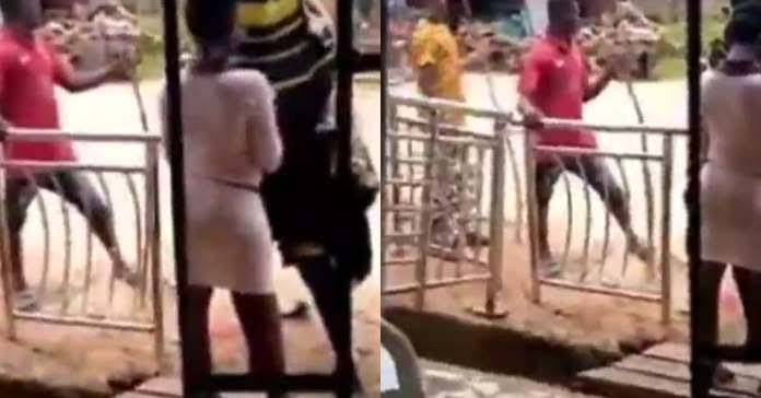 Drama As Masquerade Spotted Asking Lady For Her Phone Number (Photos, Video)