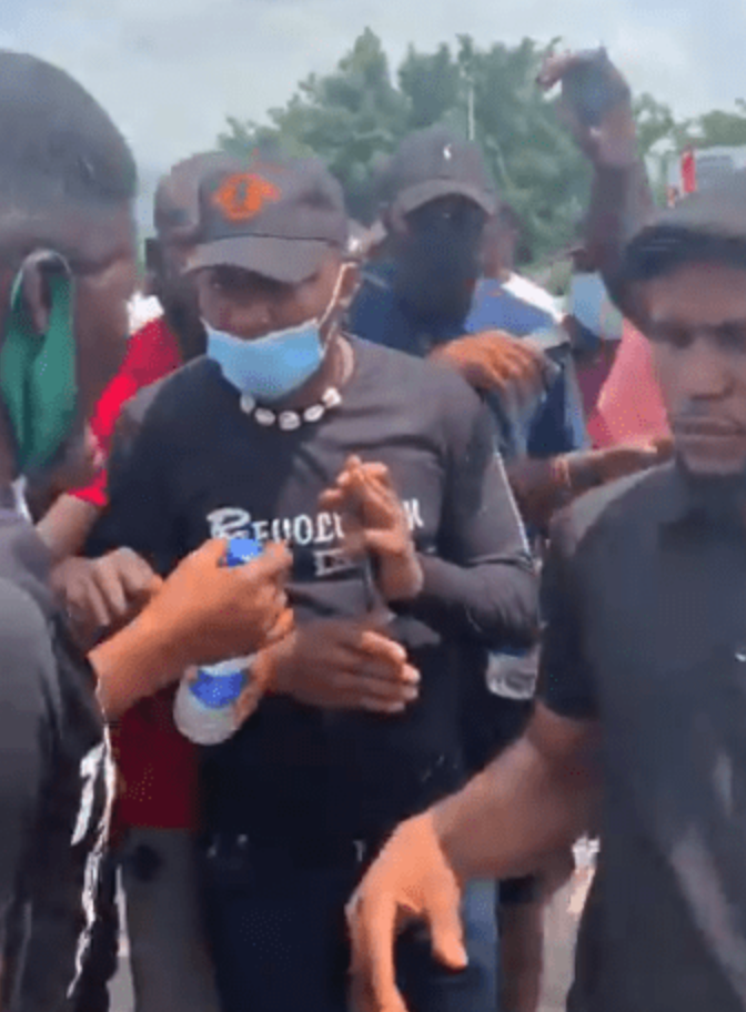 The Moment #EndSARS Protesters Chased Sowore From Abuja Protest Venue