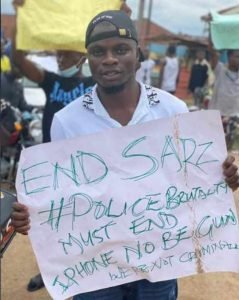 Standstill in Ede as students, youths stage #EndSARS protest (Video)