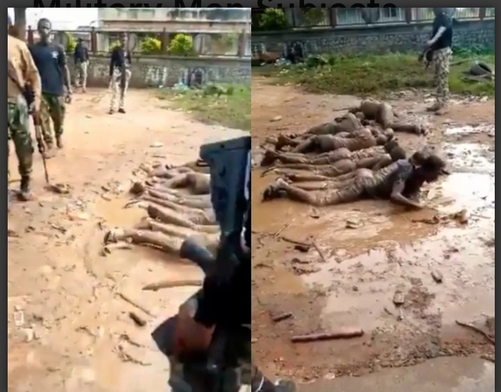 Military Men Subjects Curfew Violators To Severe Punishment In Ilesha, Osun State (Video)