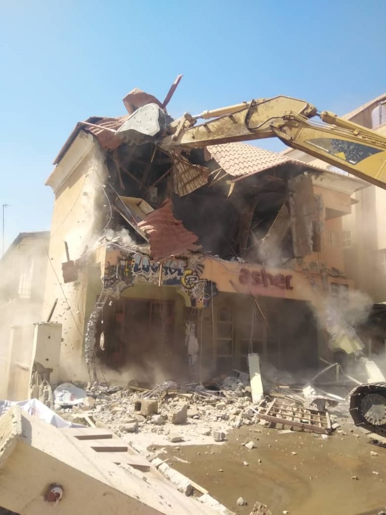 Szx Party: Kaduna Gov’t Demolish Asher Hotel – [Photos]