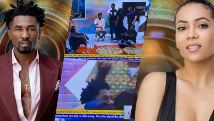 BBNaija: Moment Maria locks lips with Boma out of the blue (video)