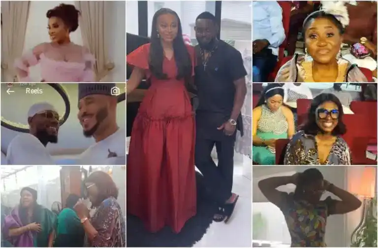 VIDEO: Iyabo Ojo, Toyin Abraham, BBN Stars Storm Ayo Makun’s Child’s Dedication Party [Photos]