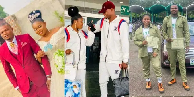 “God When!” – Netizens Gush As Man Celebrates His Marriage; Recounts How His Wife Sold Her Phone Just To Pay His School Fees [Photos]