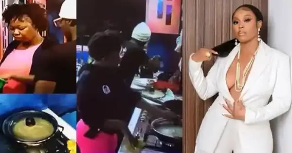 #BBNaijaS7: Netizens Reacts As Rachel Cooks Rice With Sugar (Video)