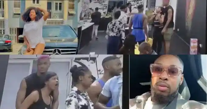 #BBNaija: Phyna and Sheggz F!ght Dirty After He Told Her She ‘Will Soon Go Home’ (Video)