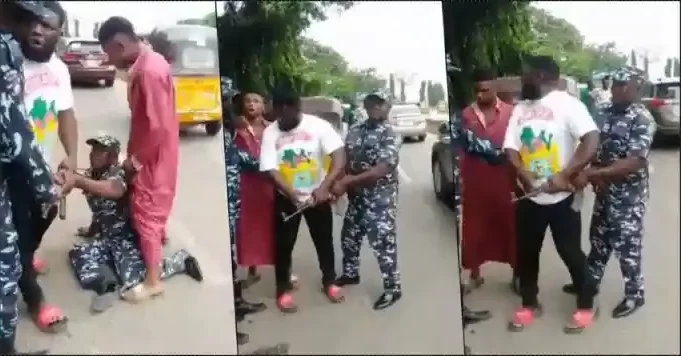 Trending Video of Man Drags Police Officer’s Firearm As He Demands For ...