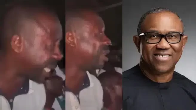 “We Have Suffered A Lot, Come Deliver Us” — Man Tears Up At Peter Obi’s Rally (Video)