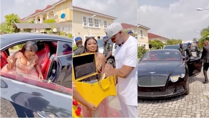 Instagram Influencer, Papaya Ex Uses Convoy With Police Escort To Distribute Her House Warming IV To Celebs (Video)