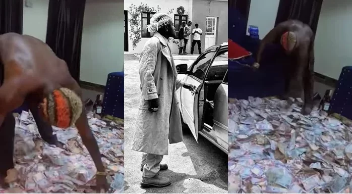 Nobody Cashed Out Like Me –Portable Flaunts ‘Millions’ Fans Sprayed On Him (Video)