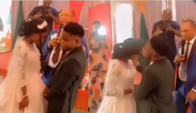 Dramatic Moment Groom Slapped Bride During Church Wedding Video Ng News247 0574