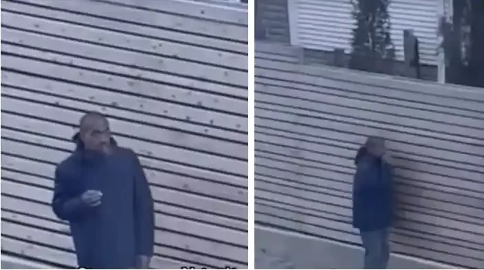 Video: Man Screams In Surprise Spots ‘Kanye West’ Smoking Outside His House