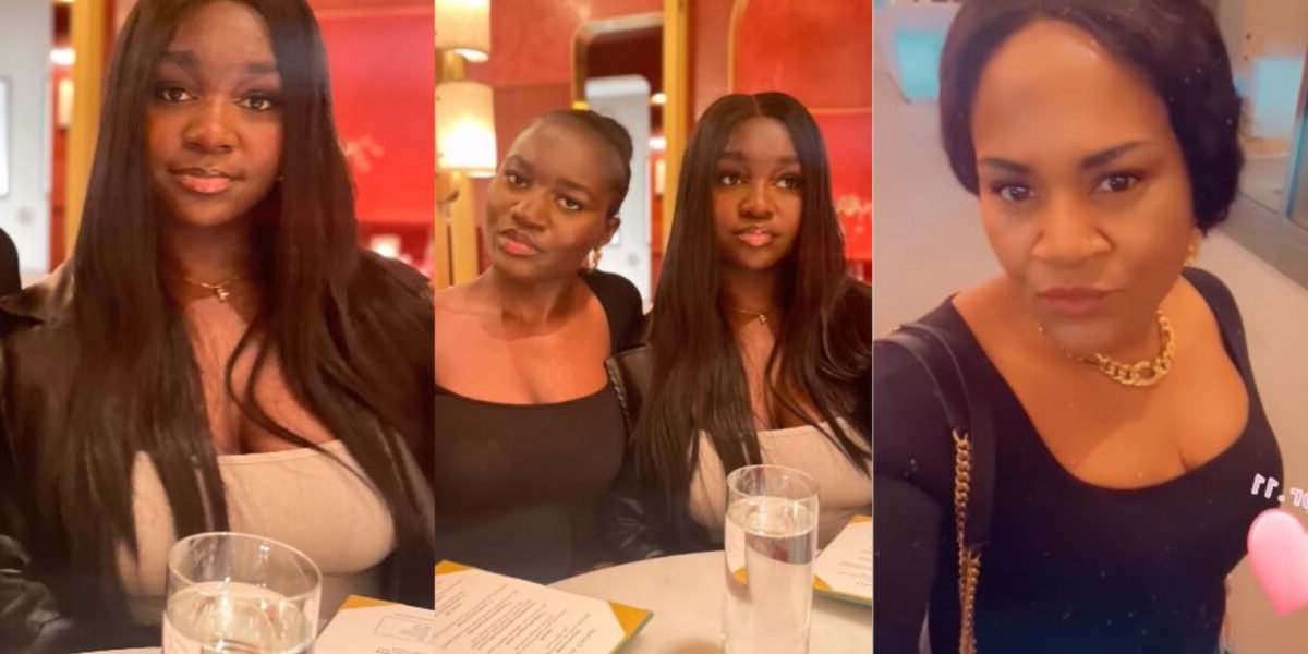 “Mother and daughter always share a special bond” Funsho Adeoti shares beautiful memories as she spends time with her daughters