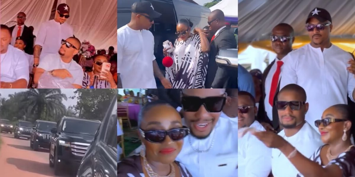 How Ini Edo, Alex Ekubo, others celebrities turned up in grand style for IK Ogbonna’s mother’s burial (Video)