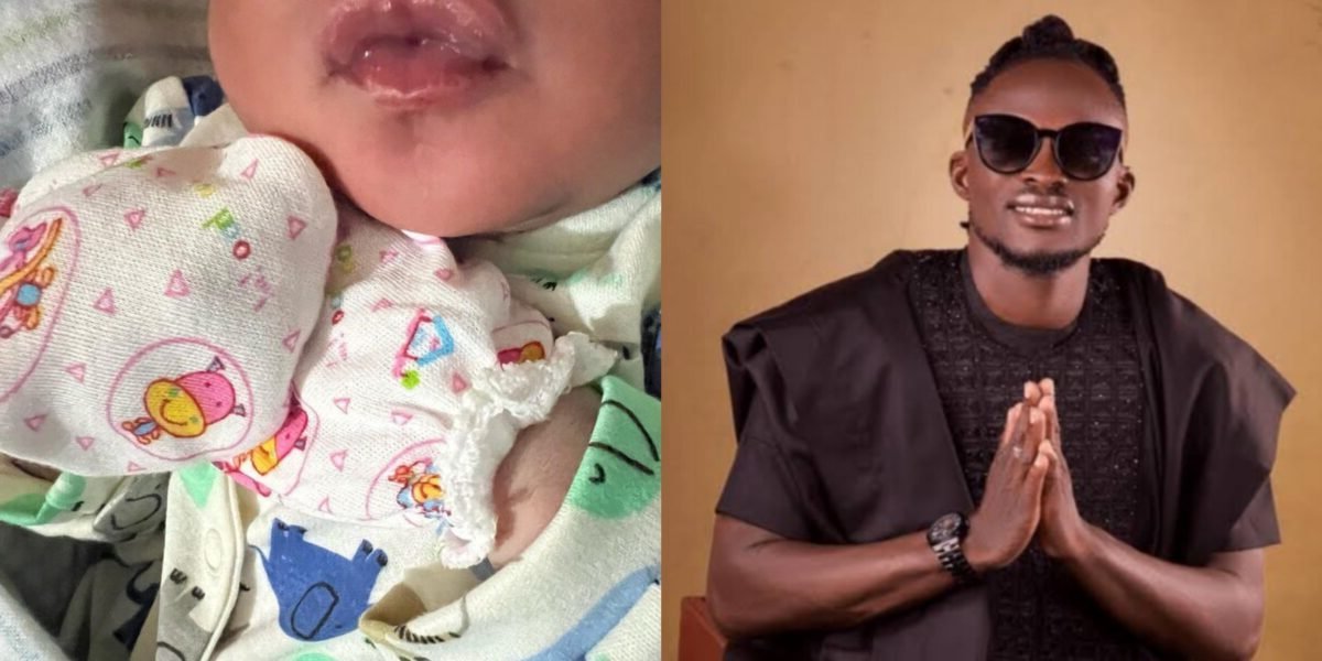 “Father of girls” Nollywood stars hail Jigan Babaoja as he welcomes baby girl