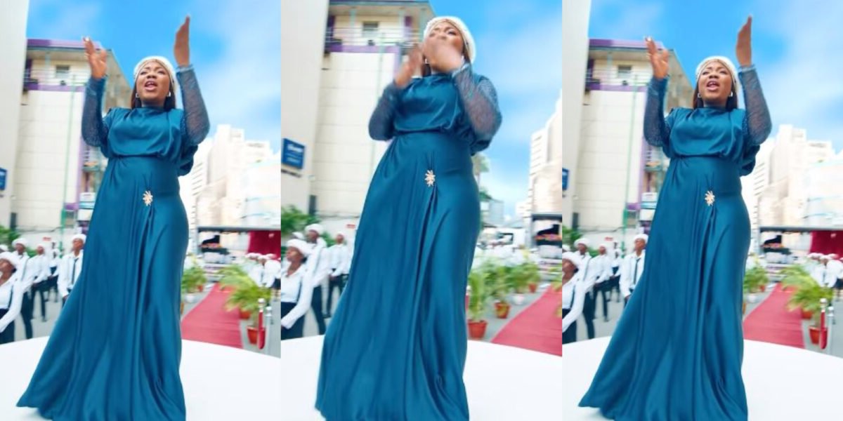 “Double congratulations” Mercy Chinwo shows baby bump as she unveils new project