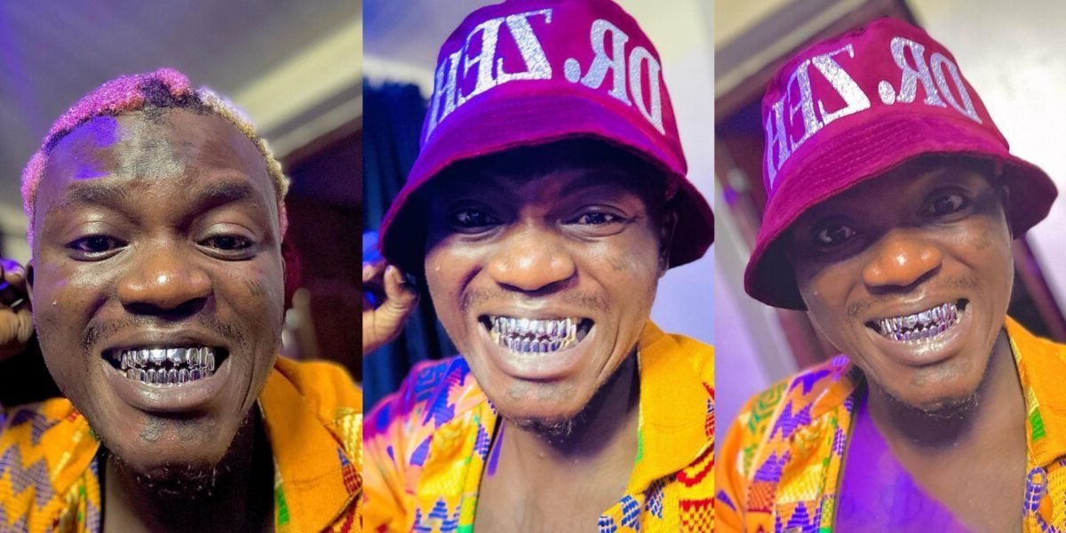 “No be foil paper be that” Singer Portable stirs reactions as he acquires new teeth grills