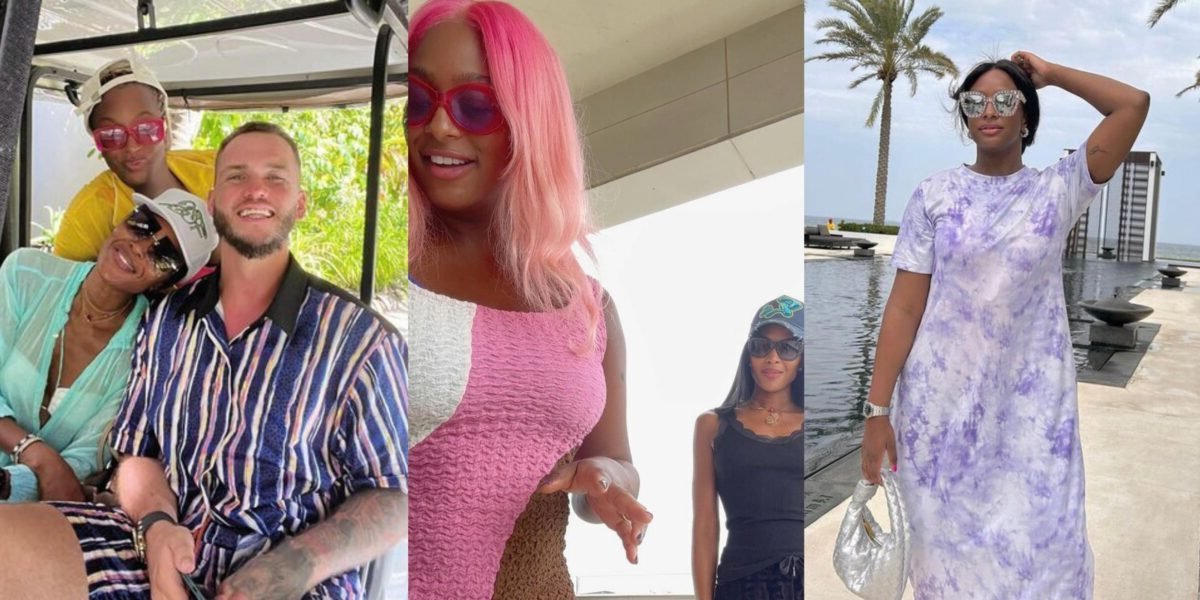 “It was our perfect escape after a mad whirlwind” DJ Cuppy vacations with fiance and American model, Naomi Campbell in Maldives