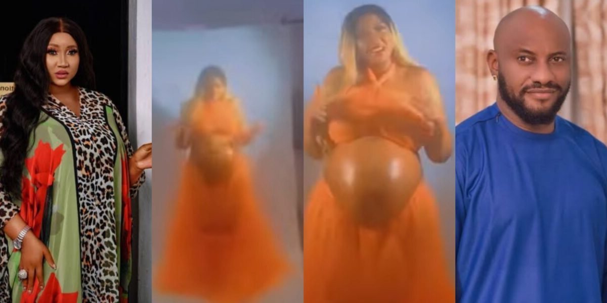 Actor Yul Edochie Shares Video From Judy Austin’s Maternity Shoot