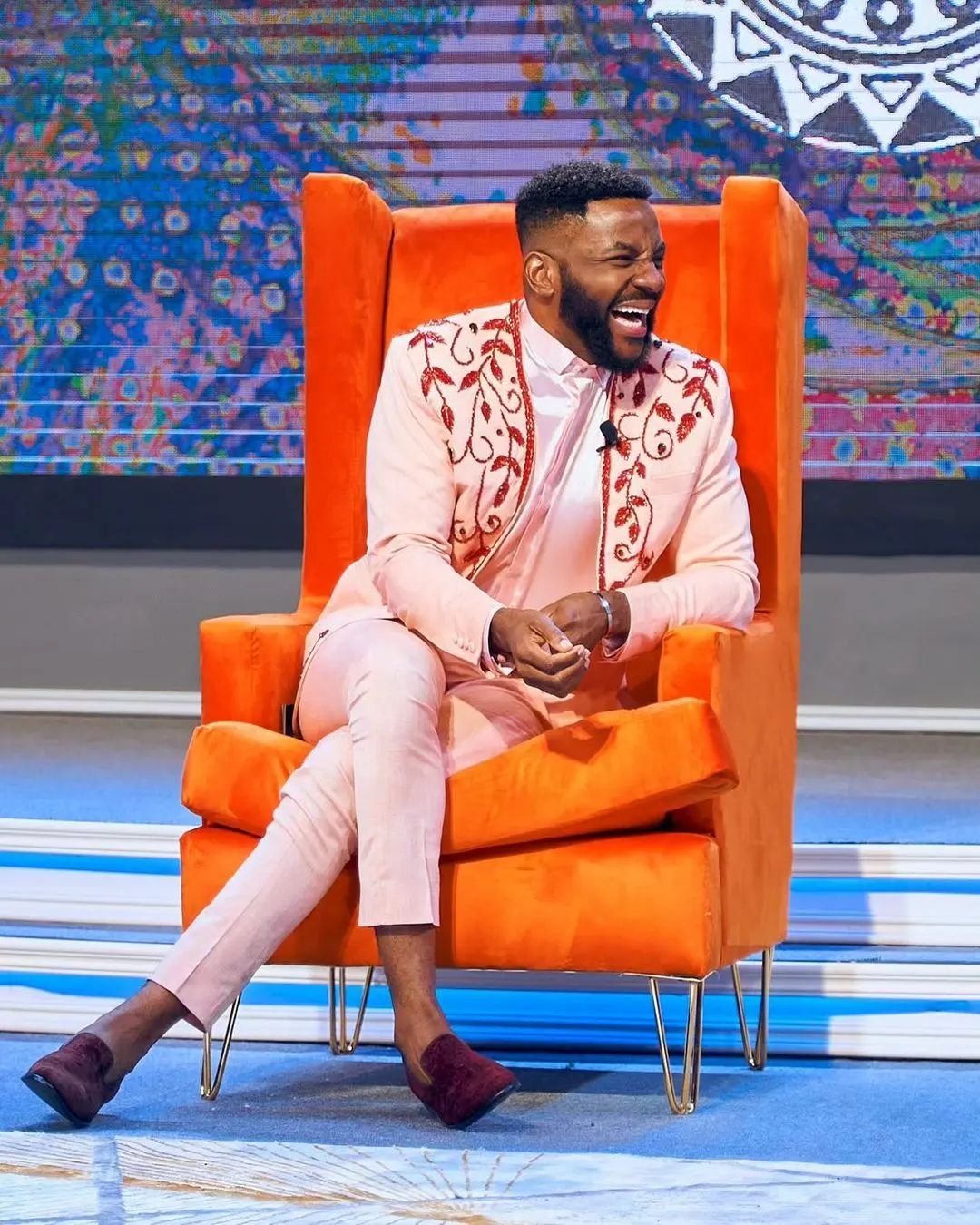 BBN Reunion 2023: Ebuka Obi-Uchendu Showed Out In A Custom Embellished Soft Pink Suit (Photos)