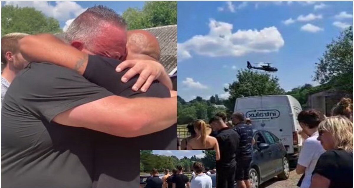 David Baerten: Man Faked His Death Shows Up At His Funeral In A Helicopter To “Teach His Family A Lesson” (Video)