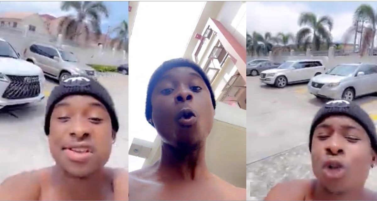 If You Like No Do Yahoo, You No Go Get One – Young Boy Says As Be Shows Off Luxurious Cars In Garage (Video)