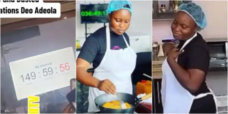 Chef Deo: Jubilation As Ondo Chef Breaks Hilda Baci’s Record, Cooks For 150 Hours (Video)