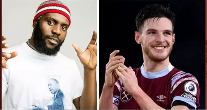 Declan Rice: Daniel Regha Criticises Arsenal For Using Odumodublvck’s Song to Unveil Its Latest Signing