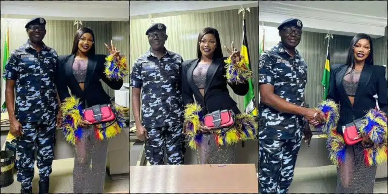 “Must You Dress Indecently” – Netizens Slammed Tacha Over Outfit to Meet Commissioner of Police