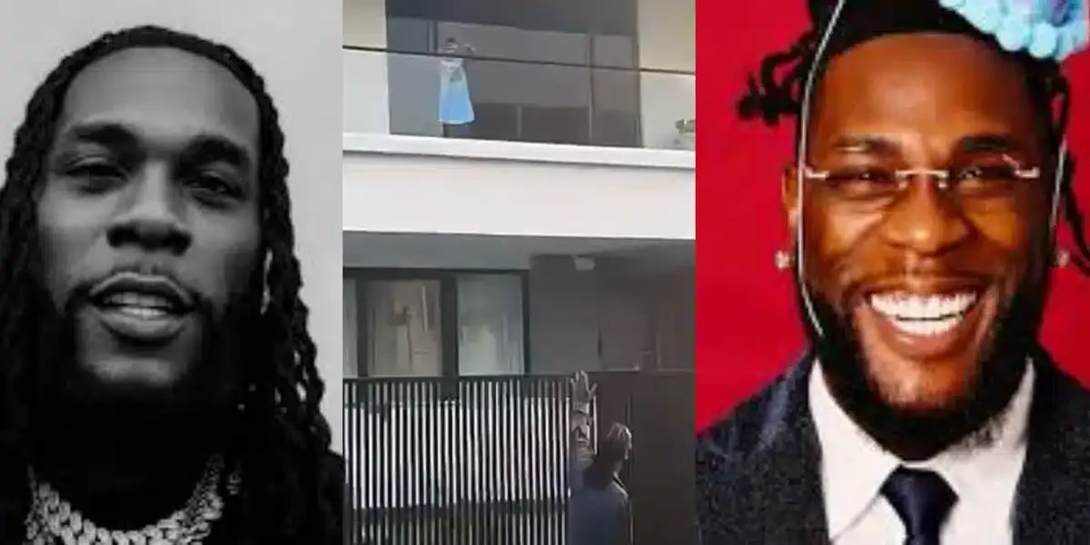 “Such A Kind Man” — Netizens React As Burna Boy Checks On His Neighbor’s Daughter to Make Sure She’s Safe