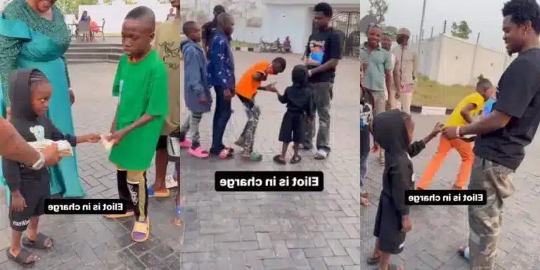 “He’s Teaching Him the Act of Giving” – Netizens React to Video of Blord Showing His Son How to Be A Giver Melts Hearts