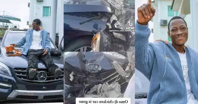 “I No Broke Like Portable; I Get Money, I Fit Buy 3 or 4 Benz” – DJ Chicken Brags Following Car Crash